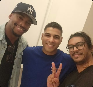 Shaker Zaman with Garry St. Leger and JT Torres
